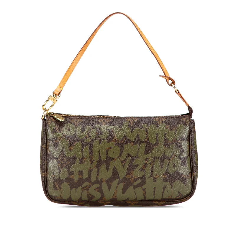 Brown Louis Vuitton Stephen Sprouse Monogram Graffiti Pochette Accessoires Shoulder Bag