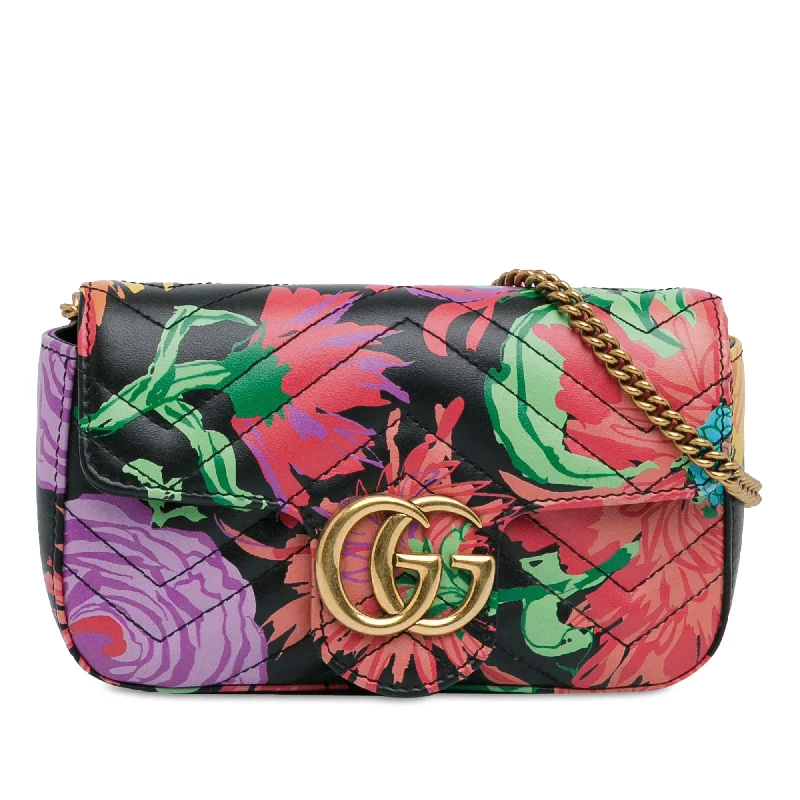 Black Gucci x Ken Scott Super Mini GG Marmont Crossbody