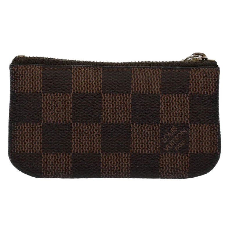 LOUIS VUITTON Damier Ebene Pochette Cles Coin Purse N62658 LV  45254