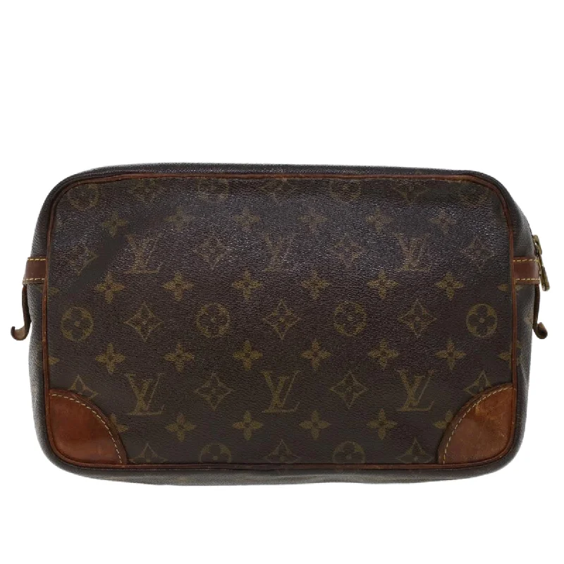 LOUIS VUITTON Monogram Compiegne 28 Clutch Bag M51845 LV  43951