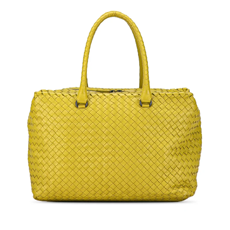 Yellow Bottega Veneta Intrecciato Brick Tote