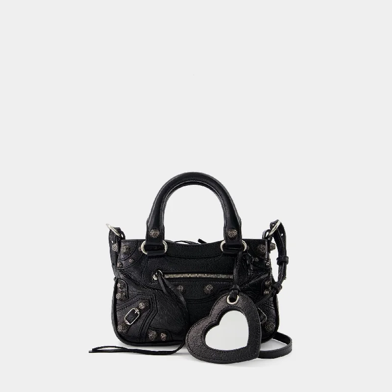 Neo Cagole Tote Mini Crossbody - Balenciaga - Leather - Black