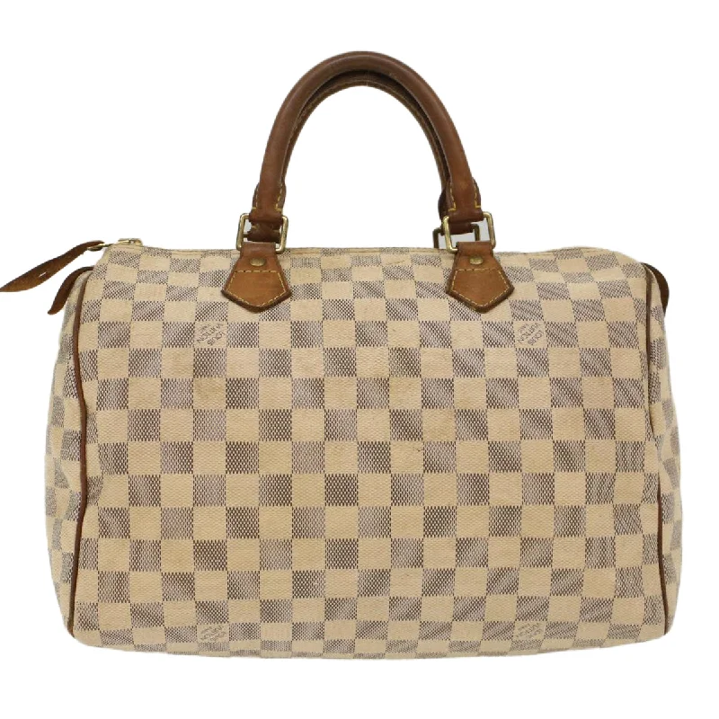 LOUIS VUITTON Damier Azur Speedy 30 Hand Bag N41533 LV Auth 49233