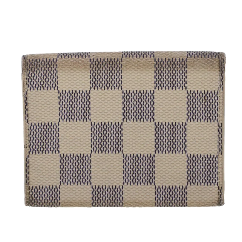 LOUIS VUITTON Damier Azur Amberop Cartes de Visit Card Case N61746 LV  44486