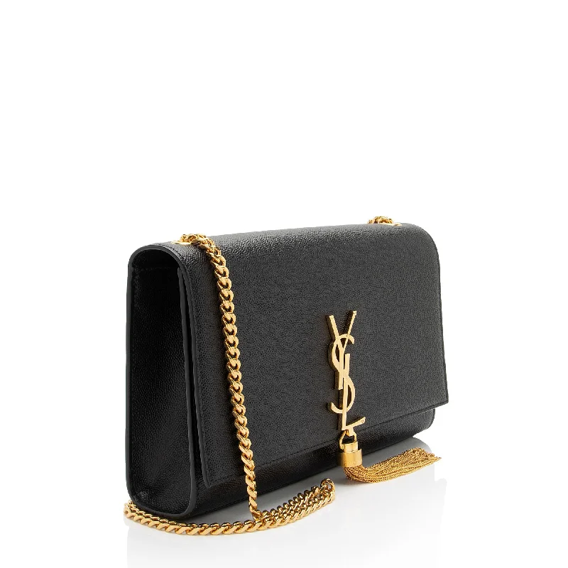 Saint Laurent Grain de Poudre Monogram Kate Tassel Medium Shoulder Bag u9Ndoz