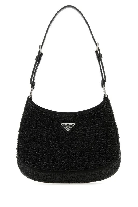 Prada Women Embellished Satin Cleo Handbag