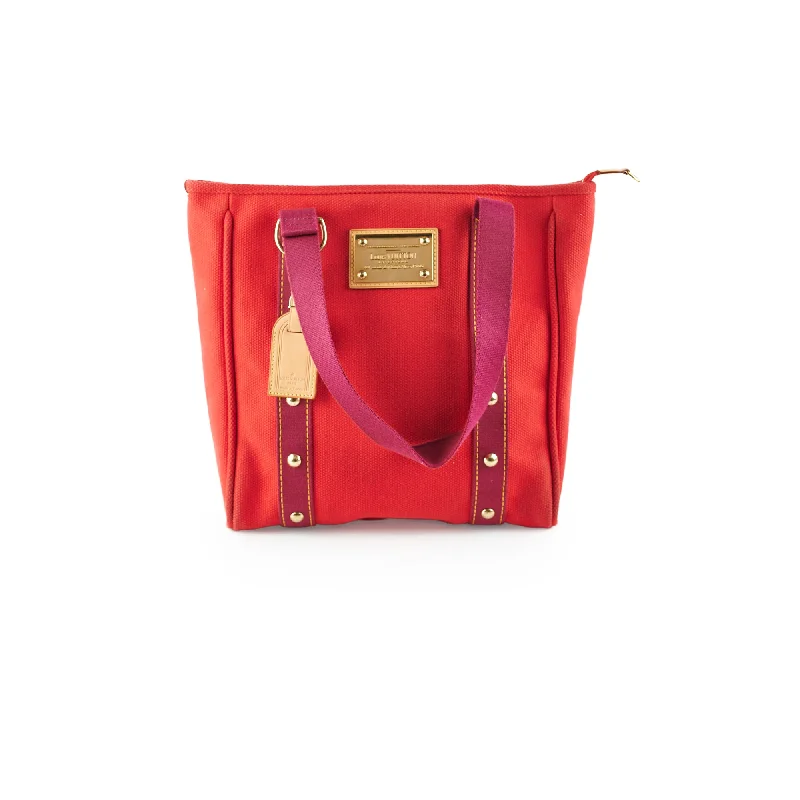 Louis Vuitton Antigua MM Cabas Red Tote