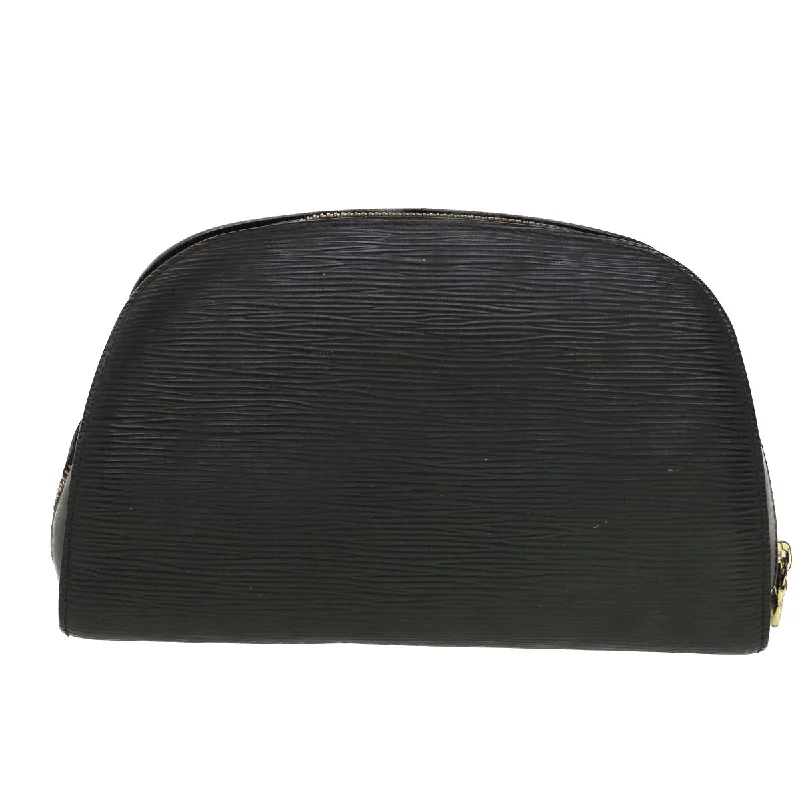 LOUIS VUITTON Epi Dauphine GM Pouch Black M48432 LV  45072