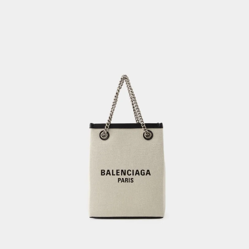 Duty Free Phone Holder - Balenciaga - Cotton - Beige