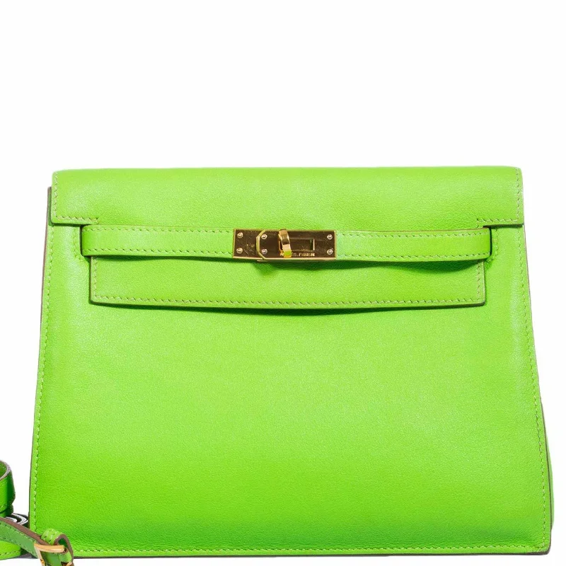 Hermès Kelly Danse Apple Green Swift Gold Hardware