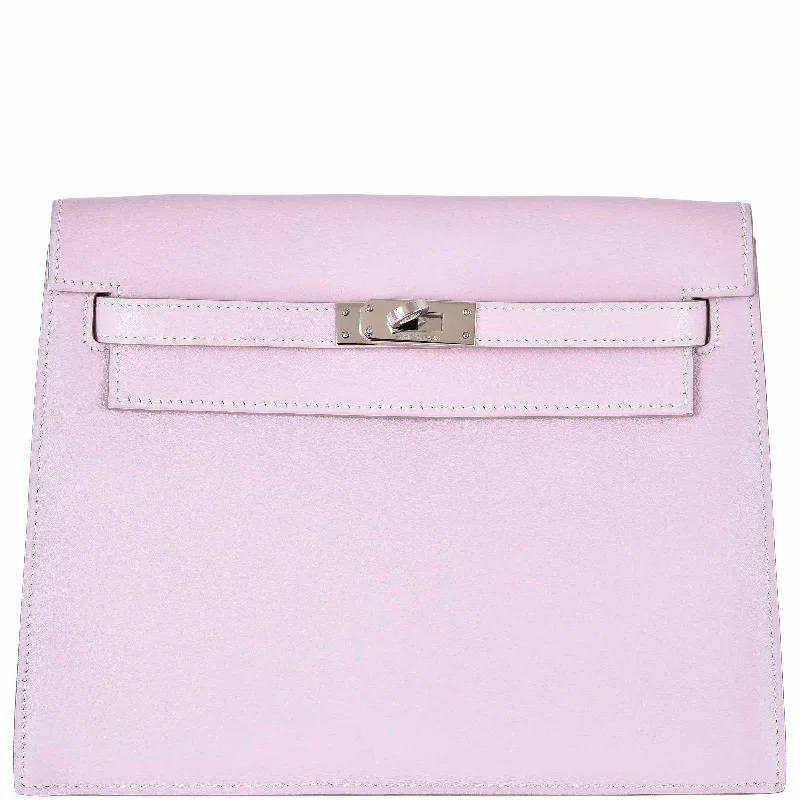 Hermès Kelly Danse II Pink Dragee Swift Palladium Hardware