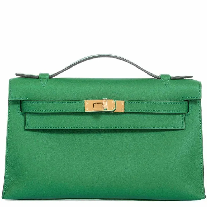 Hermès Kelly Mini Pochette Vert Vertigo Swift Gold Hardware