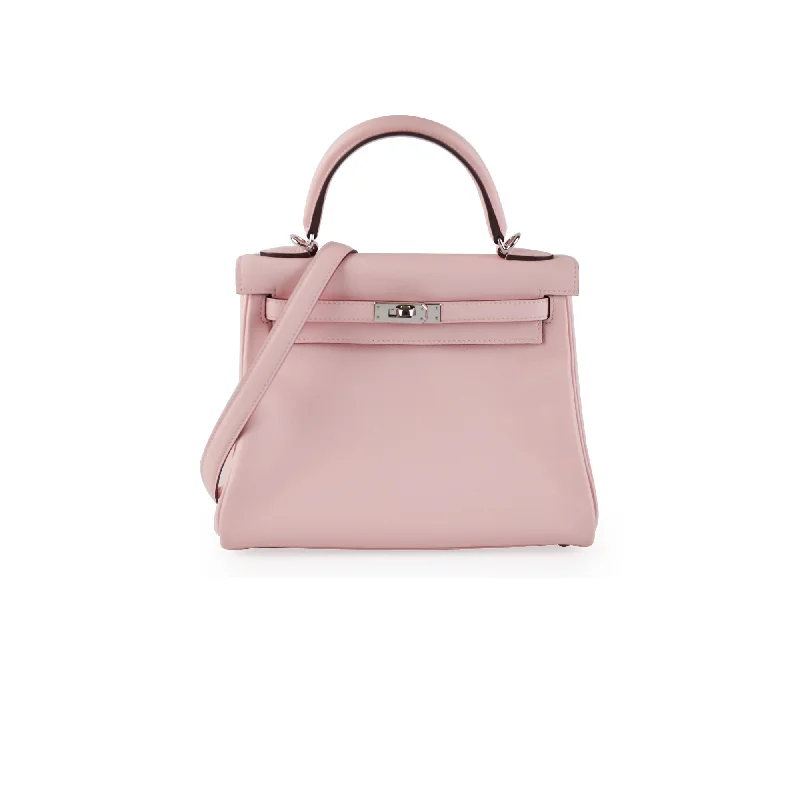 Hermes Kelly 25 Retourne Swift Rose Sakura D Stamp (2019)