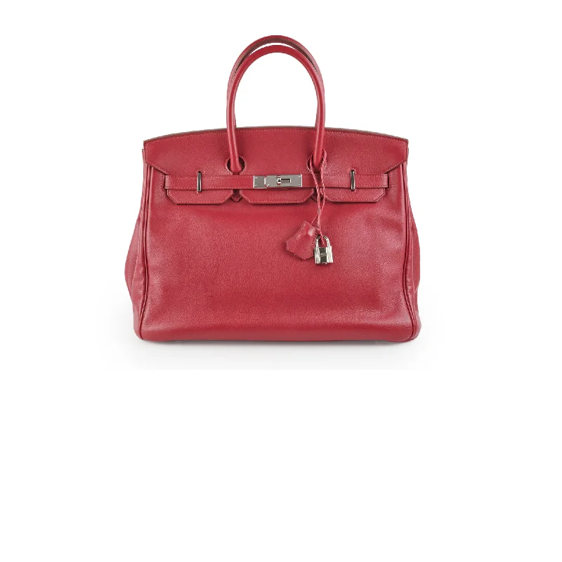 Hermes Birkin 35 Rubis O Square Stamp