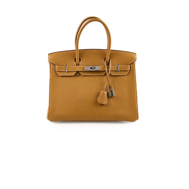 Hermes Birkin 30 Fjord Naturel Sable K Square Stamp 2007