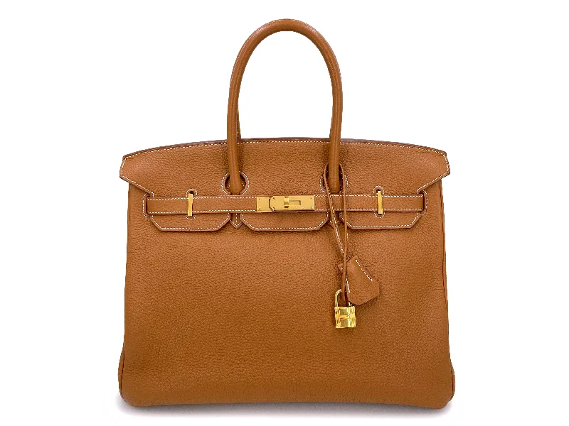 Hermes Gold Togo 35cm Birkin Tote Bag 24k GHW