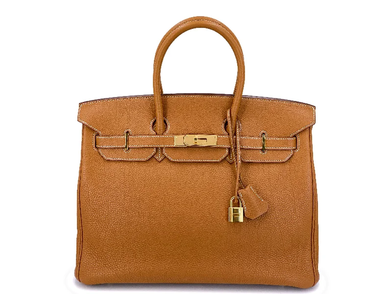 Hermes Gold Togo 35cm Birkin Tote Bag GHW