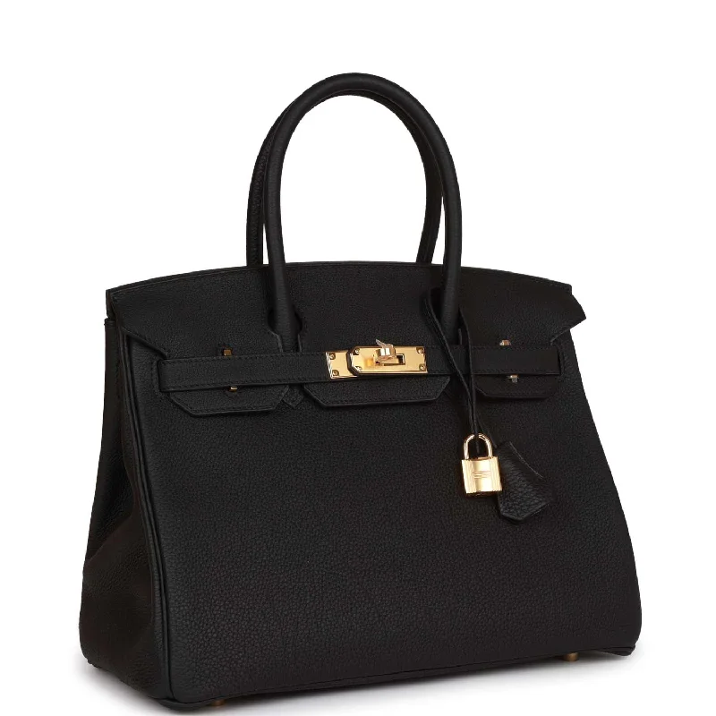 Hermes Birkin 30 Black Togo Gold Hardware