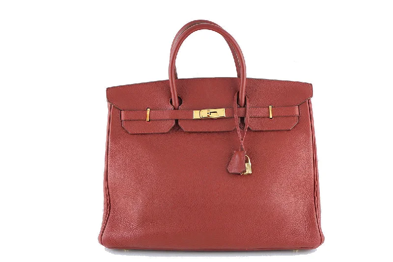 Hermes Birkin Bag, 40cm Sienna Brick Red-Brown Clemence GHW