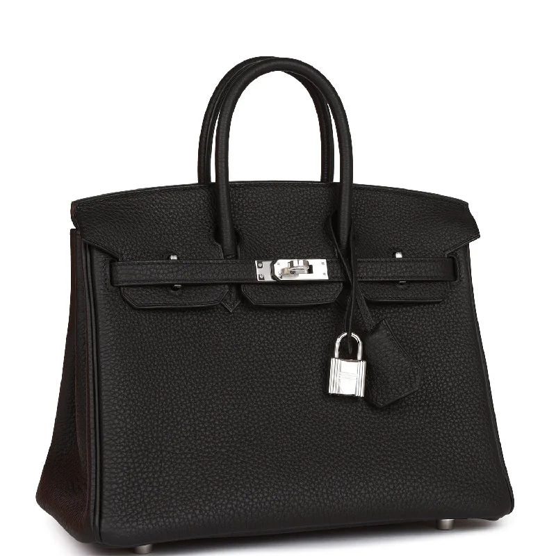 Hermes Birkin 25 Black Togo Palladium Hardware