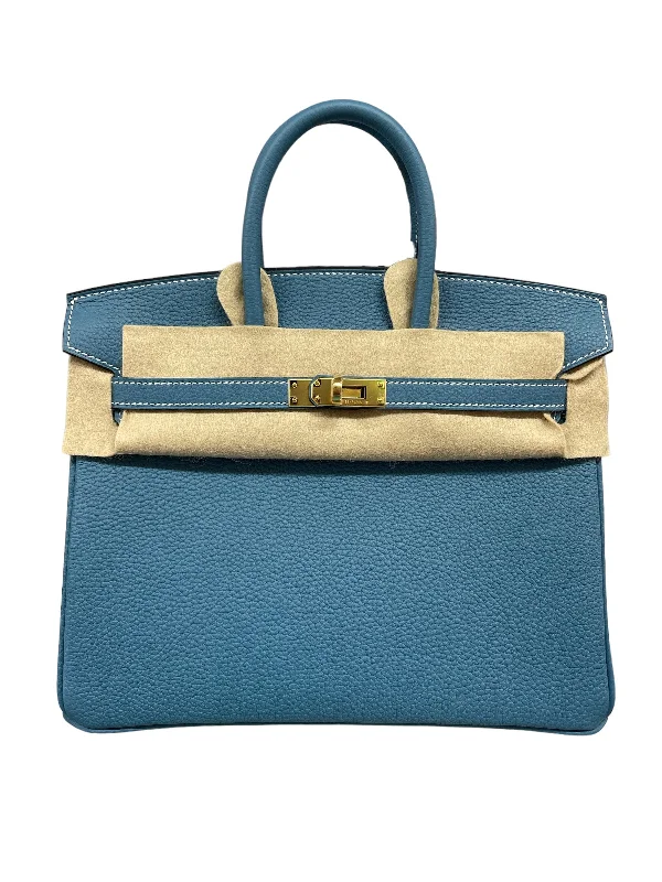 Hermes Birkin 25 Bleu Jean Togo GHW #B SKCB-082948