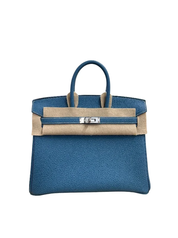 Hermes Birkin 25 Bleu Jean Togo PHW #B SKCB-083026