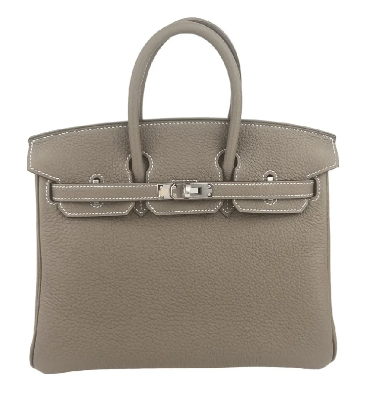 **Hermes Birkin 25 Etoupe Togo PHW #W SKCB-127764