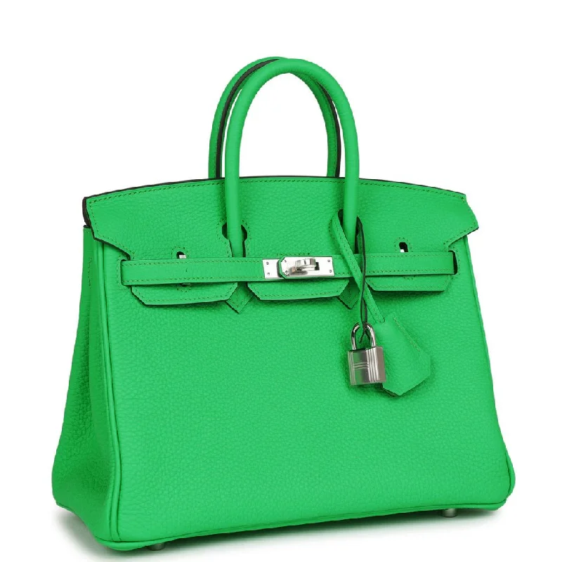 Hermes Birkin 25 Vert Comics Togo Palladium Hardware