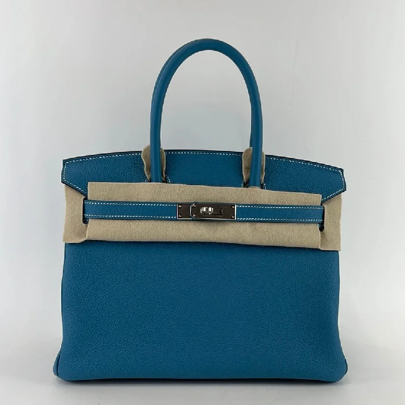 Hermes Birkin 30 Bleu Jean Togo PHW #B SKCB-074636