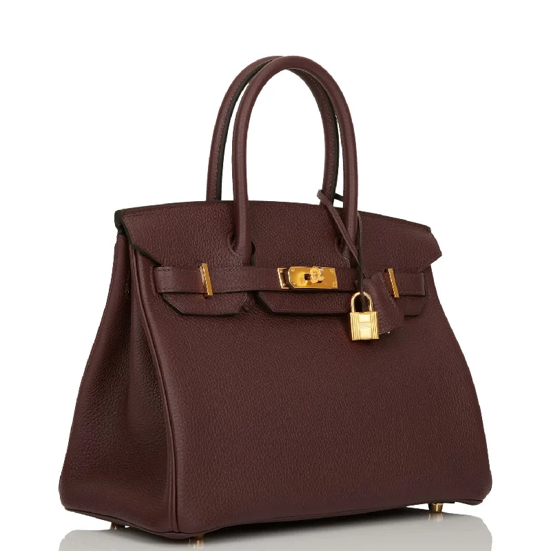 Hermes Birkin 30 Rouge Sellier Togo Gold Hardware