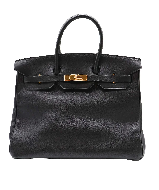 HERMES BIRKIN 35 Gulliver BLACK □D DXBS0585