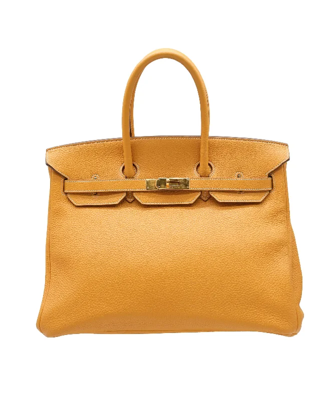 Hermes Birkin 35 Yellow Clemence GHW ALC1976