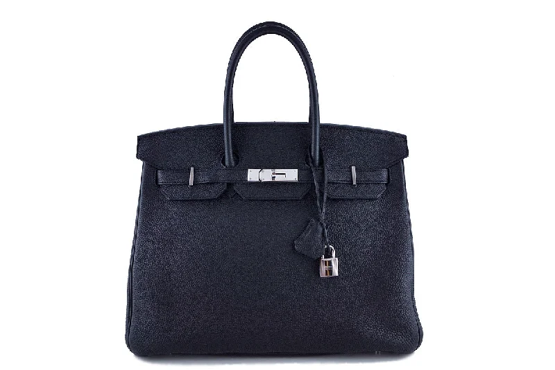 Hermes Black Togo 35cm Birkin Bag "R" Stamp PHW