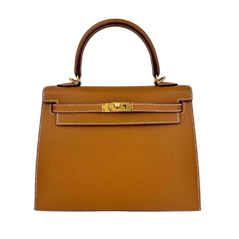 **Hermes Kelly 25 Sellier Gold Epsom GHW #W SKCB-111478