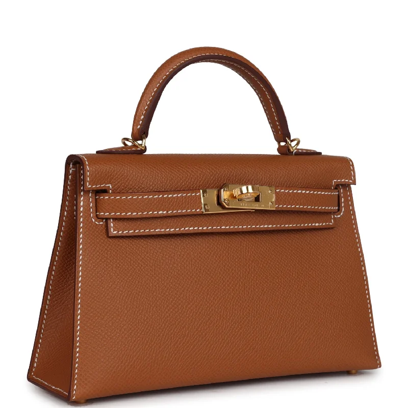 Hermes Kelly Sellier 20 Gold Epsom Gold Hardware